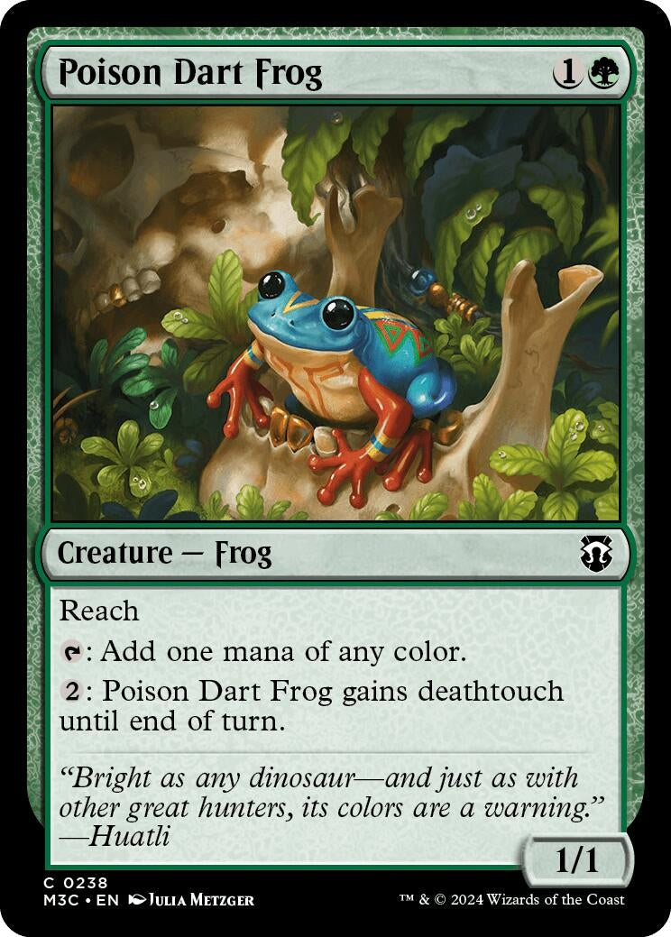 Poison Dart Frog (Ripple Foil) (238) [M3C] - MTG Single