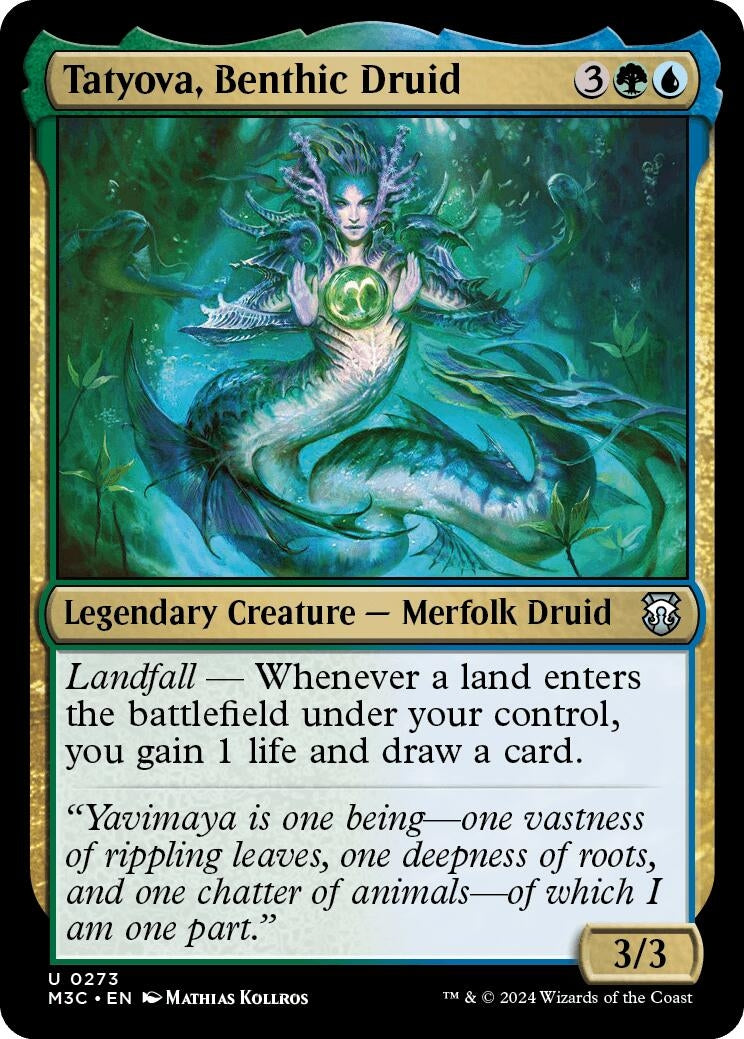 Tatyova Benthic Druid (Ripple Foil) (273) [M3C] - MTG Single