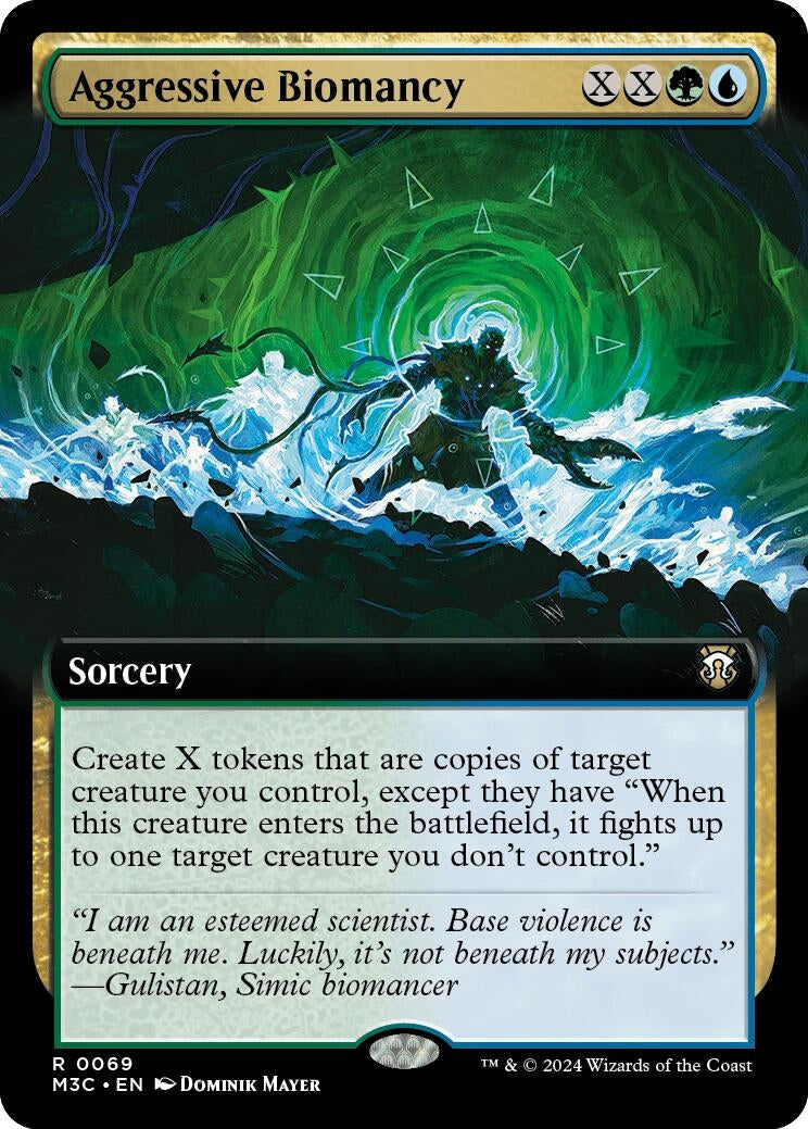 Aggressive Biomancy (Extended Art) (69) [M3C] - MTG Single