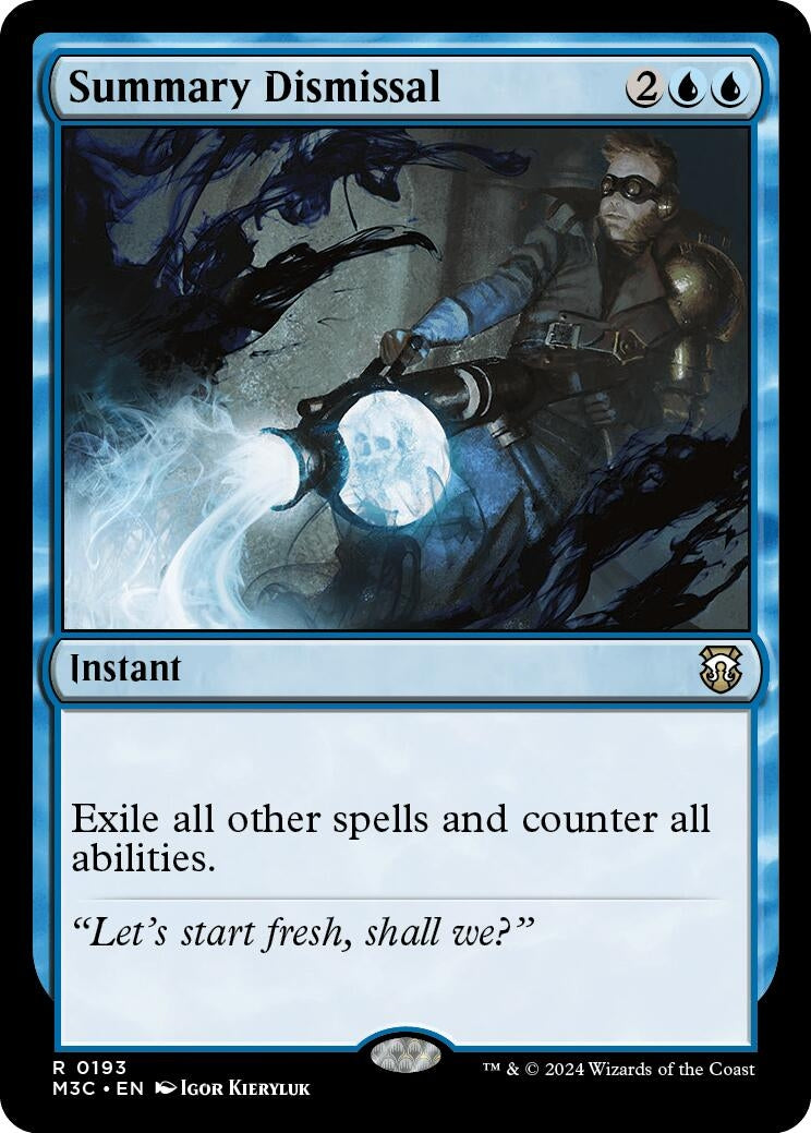 Summary Dismissal (Ripple Foil) (193) [M3C] - MTG Single