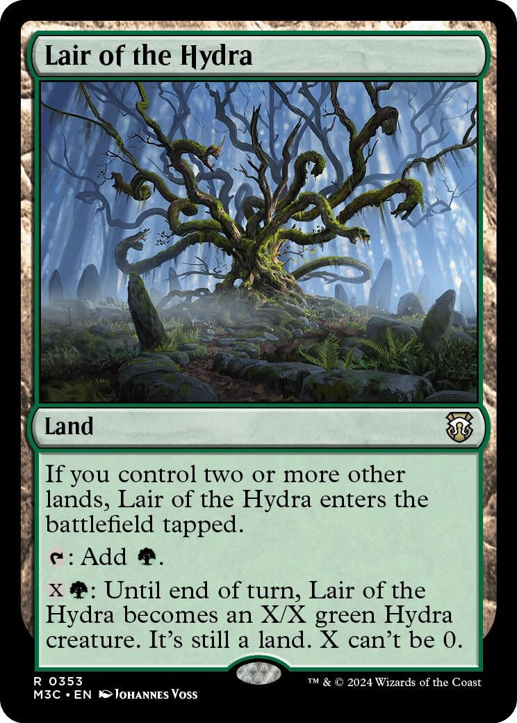 Lair of the Hydra (Ripple Foil) (353) [M3C] - MTG Single