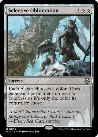 Selective Obliteration (Ripple Foil) (35) [M3C] - MTG Single