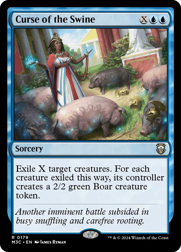 Curse of the Swine (Ripple Foil) (179) [M3C] - MTG Single