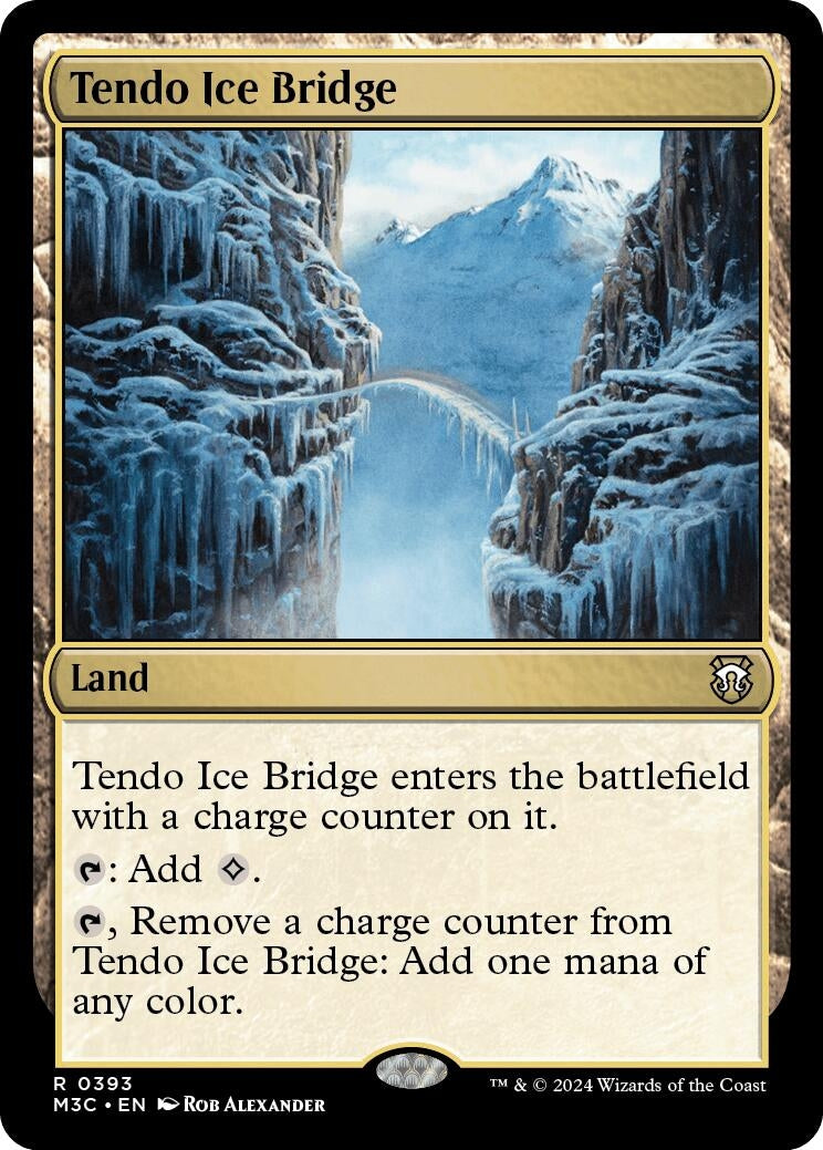 Tendo Ice Bridge (Ripple Foil) (393) [M3C] - MTG Single