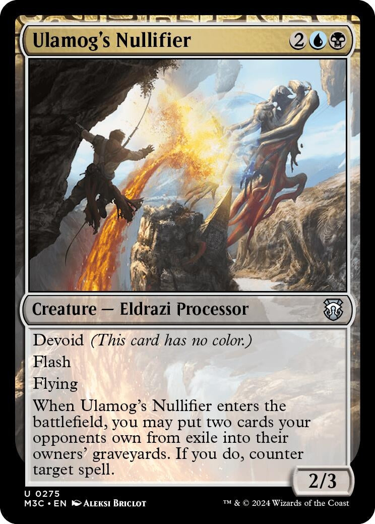 Ulamog’s Nullifier (Ripple Foil) (275) [M3C] - MTG Single