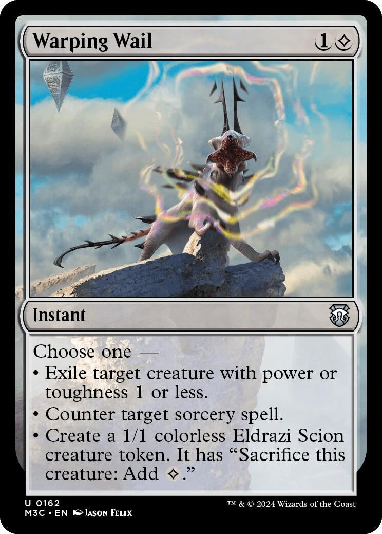 Warping Wail (Ripple Foil) (162) [M3C] - MTG Single