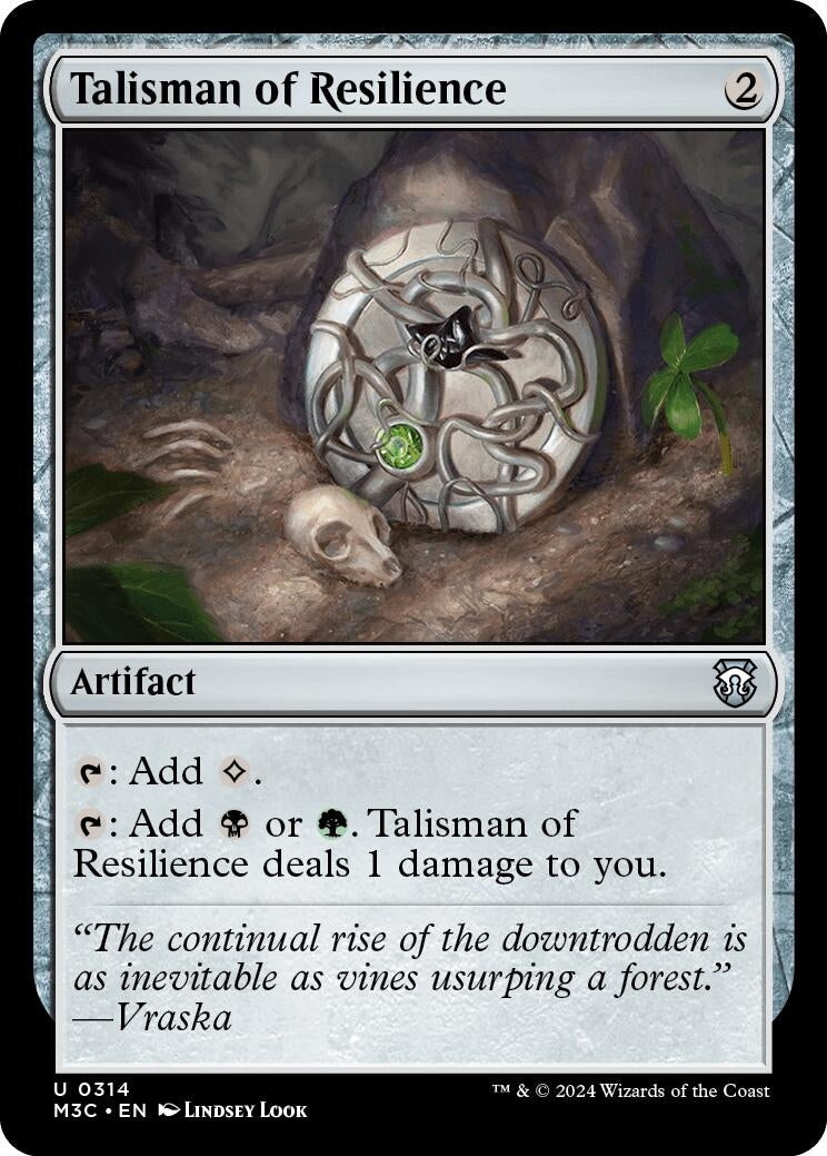 Talisman of Resilience (Ripple Foil) (314) [M3C] - MTG Single