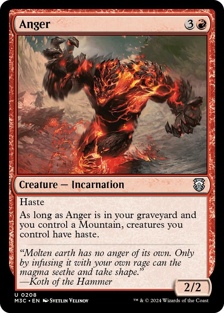 Anger (208) [M3C] - MTG Single