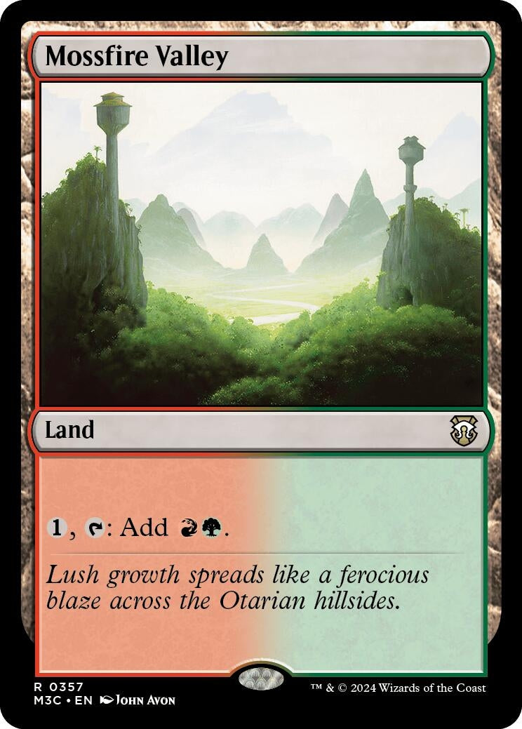 Mossfire Valley (357) [M3C] - MTG Single