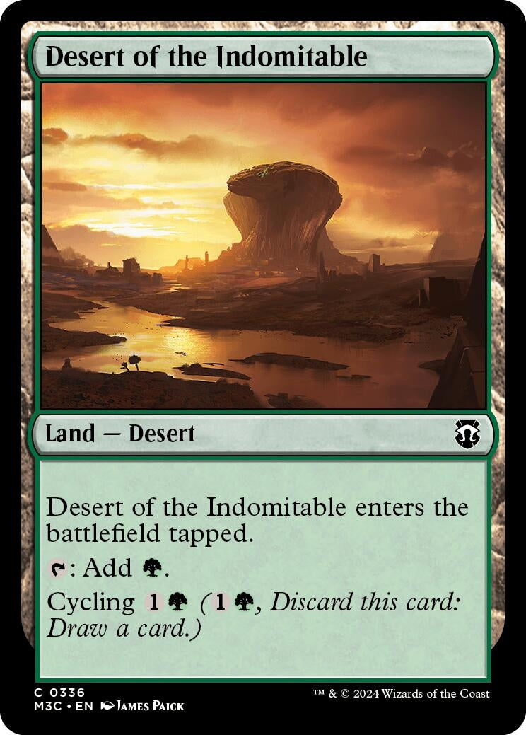 Desert of the Indomitable (Ripple Foil) (336) [M3C] - MTG Single