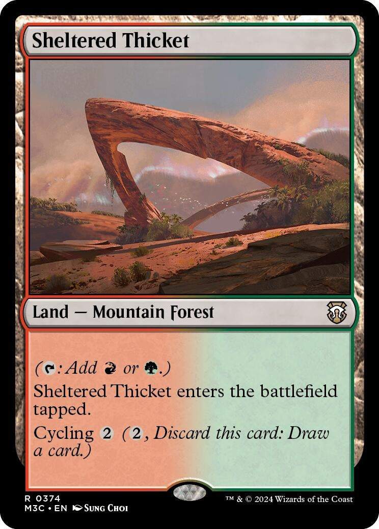 Sheltered Thicket (374) [M3C] - MTG Single