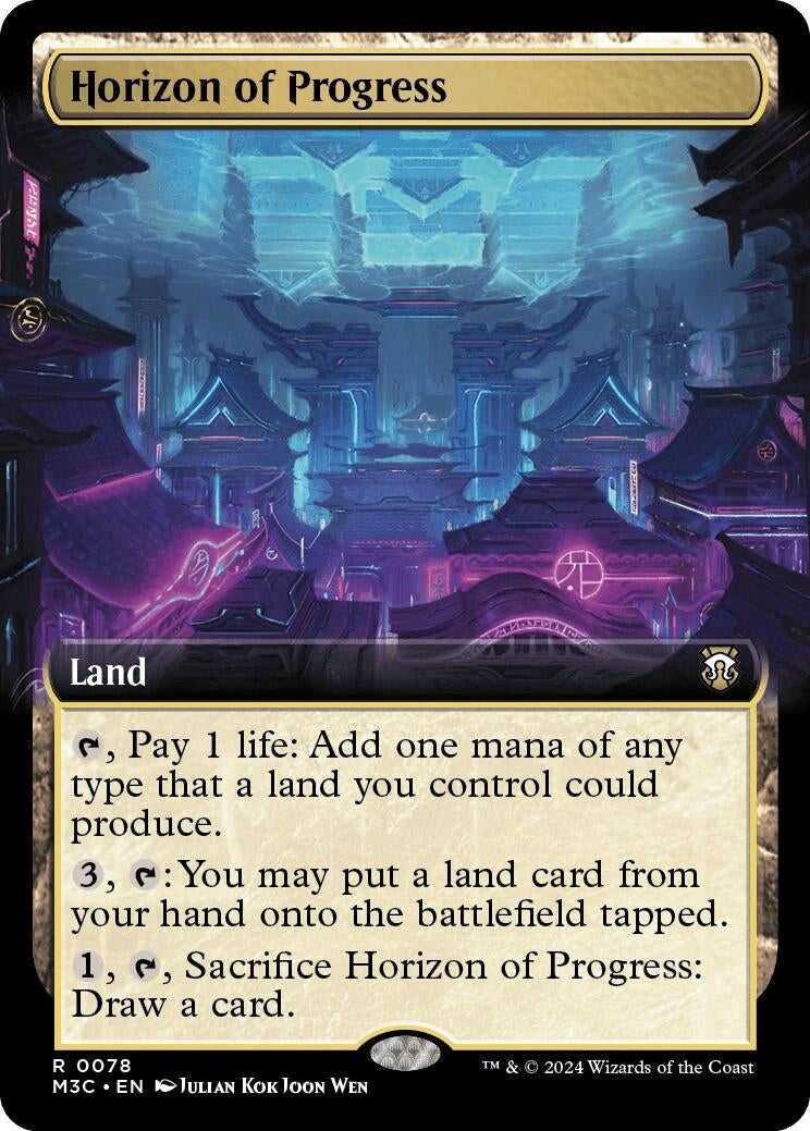 Horizon of Progress (Extended Art) (Ripple Foil) (78) [M3C] - MTG Single
