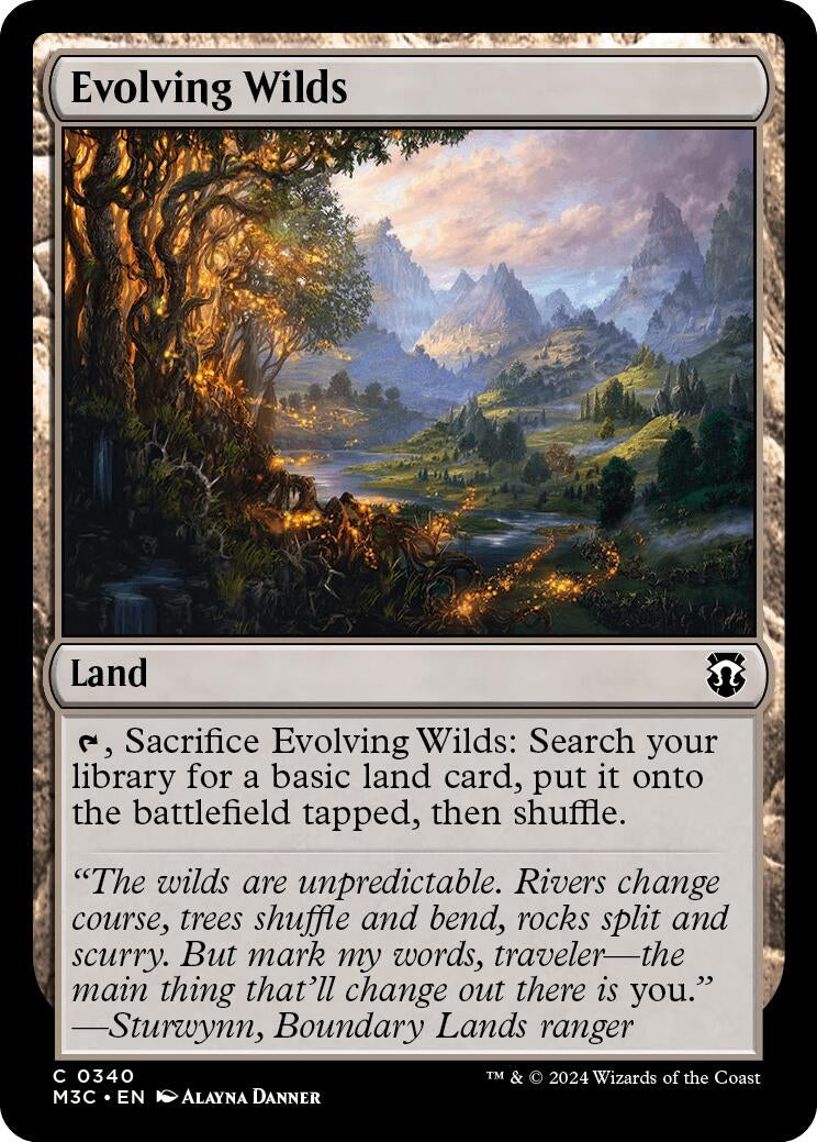 Evolving Wilds (340) [M3C] - MTG Single
