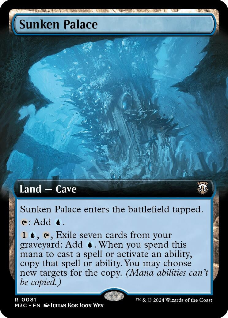 Sunken Palace (Extended Art) (Ripple Foil) (81) [M3C] - MTG Single