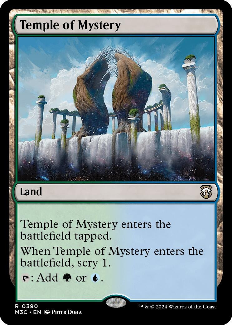 Temple of Mystery (Ripple Foil) (390) [M3C] - MTG Single