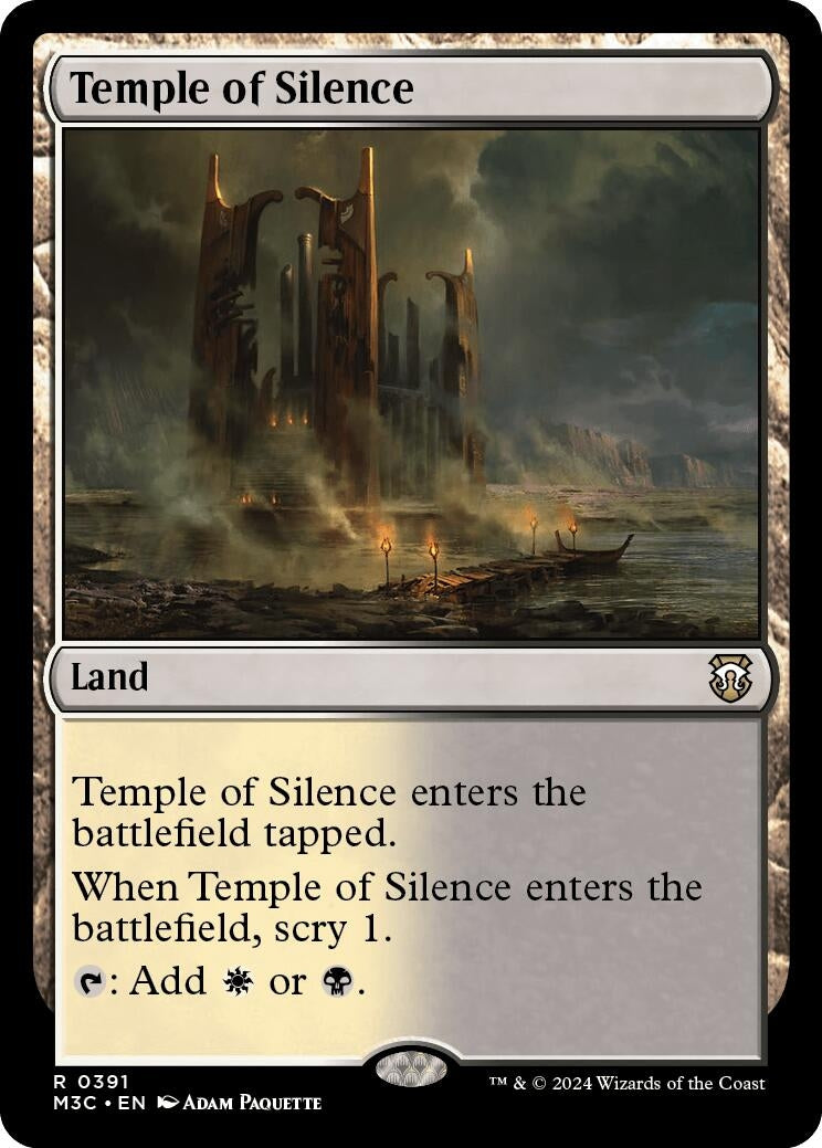 Temple of Silence (Ripple Foil) (391) [M3C] - MTG Single