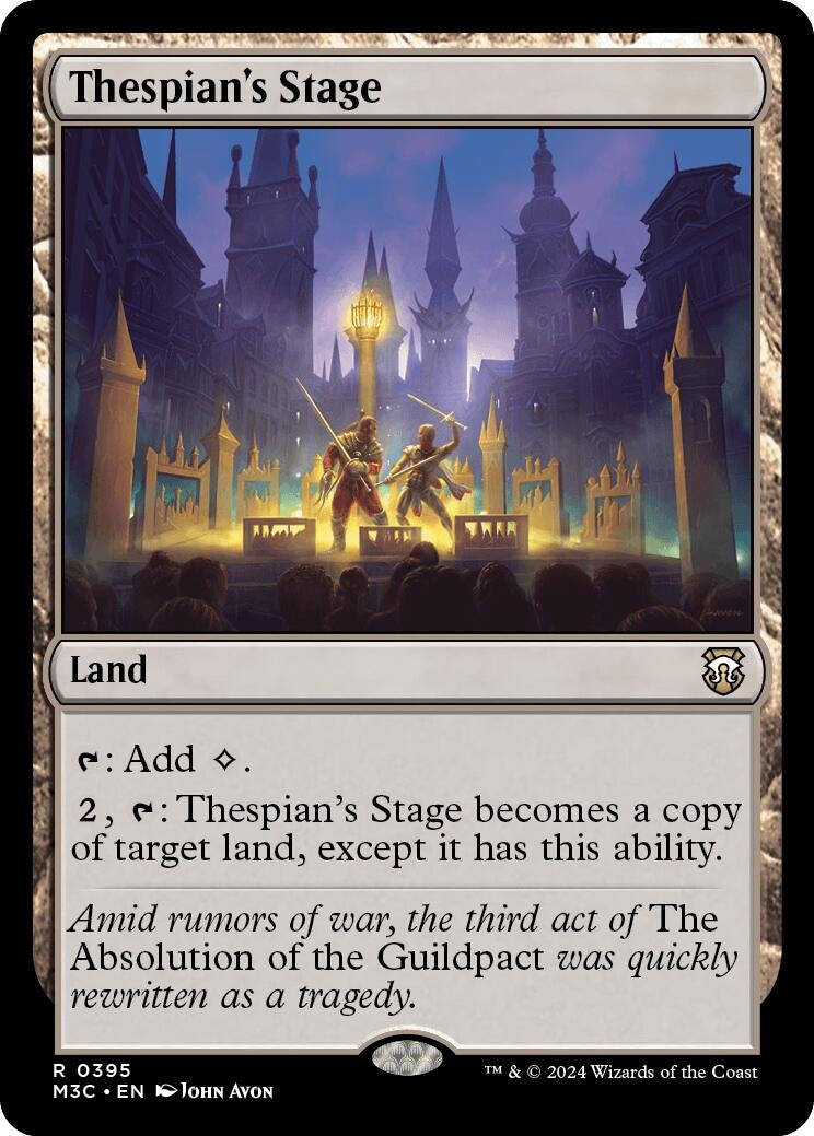 Thespian’s Stage (Ripple Foil) (395) [M3C] - MTG Single