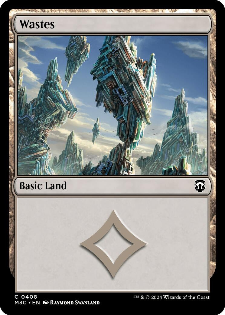 Wastes (Ripple Foil) (408) [M3C] - MTG Single