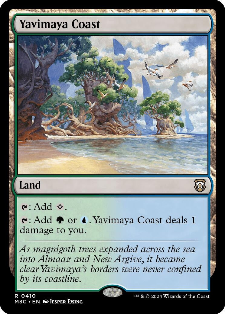 Yavimaya Coast (Ripple Foil) (410) [M3C] - MTG Single