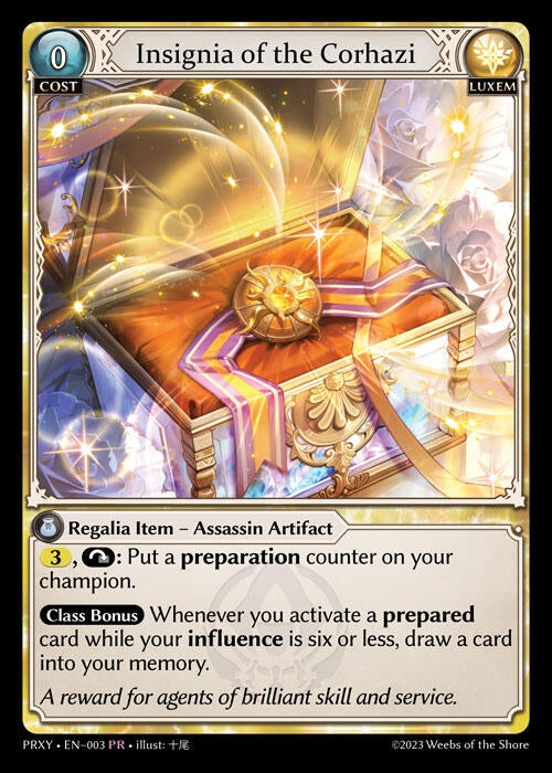 Image for Insignia of the Corhazi (003) (Proxia's Vault) - Grand Archive TCG