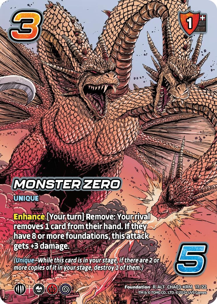 Monster Zero (Alternate Art) (31722) - UniVersus Single