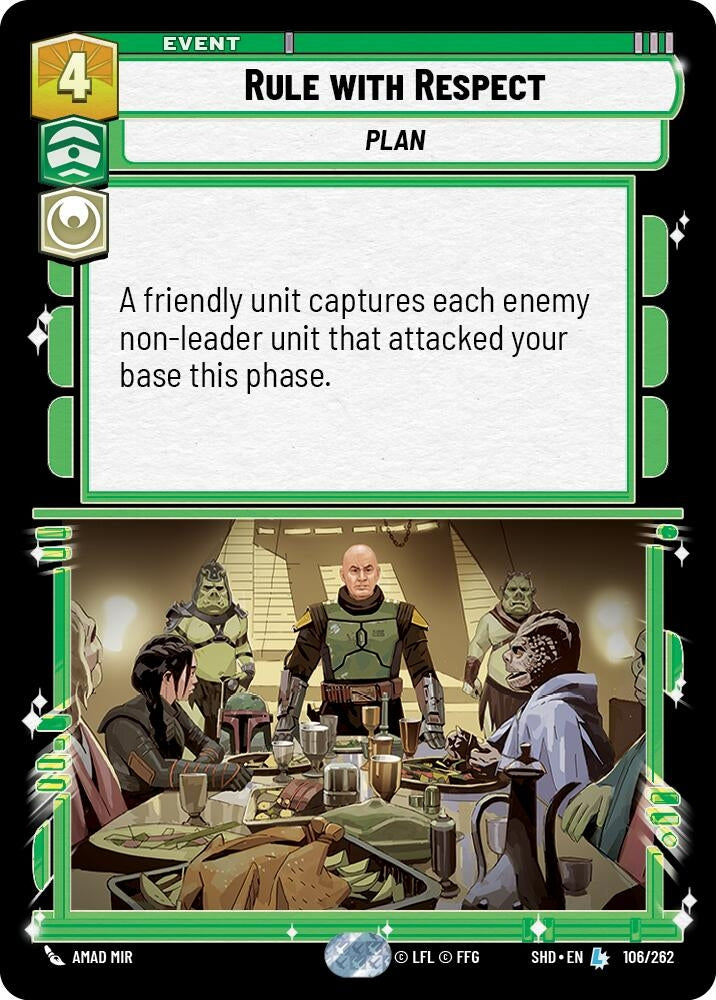 Rule with Respect (106) (SHD) - Star Wars: Unlimited Single