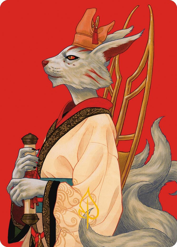Pearl-Ear Imperial Advisor Art Card (Gold-Stamped Signature) (45) [ASMH3] - MTG Single
