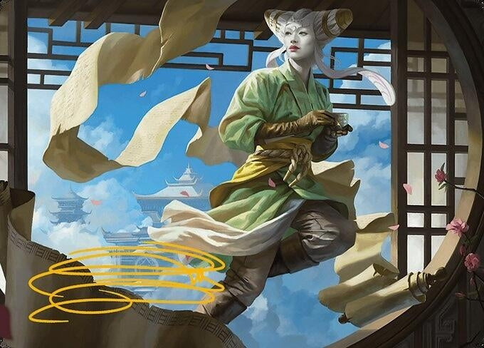 Tamiyo Inquisitive Student Art Card (Gold-Stamped Signature) (17) [ASMH3] - MTG Single