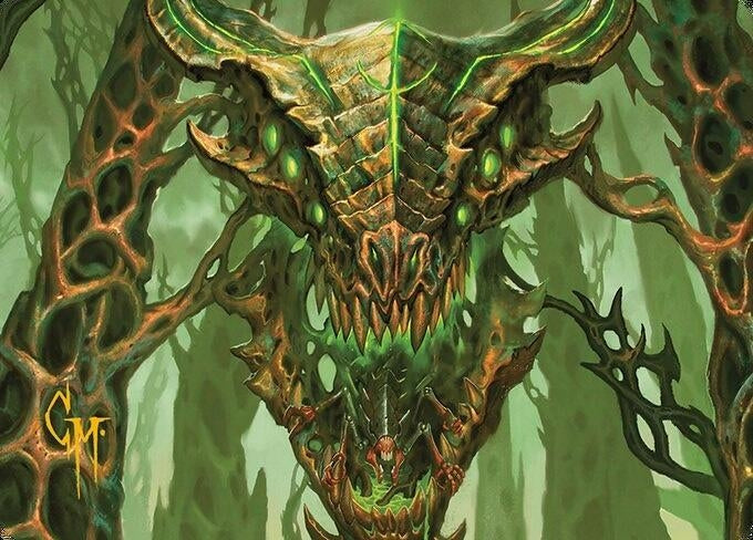 Colossal Dreadmask Art Card (Gold-Stamped Signature) (8) [ASMH3] - MTG Single