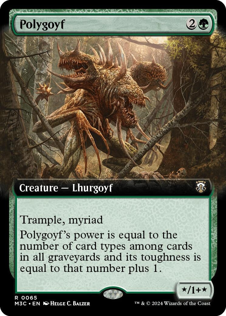 Polygoyf (Extended Art) (65) [M3C] - MTG Single