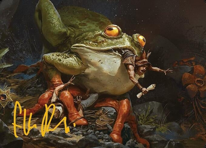 Rampant Frogantua Art Card (Gold-Stamped Signature) (32) [ASMH3] - MTG Single