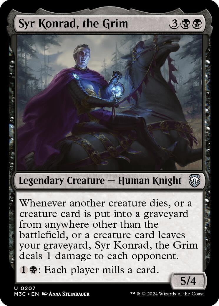 Syr Konrad the Grim (Ripple Foil) (207) [M3C] - MTG Single