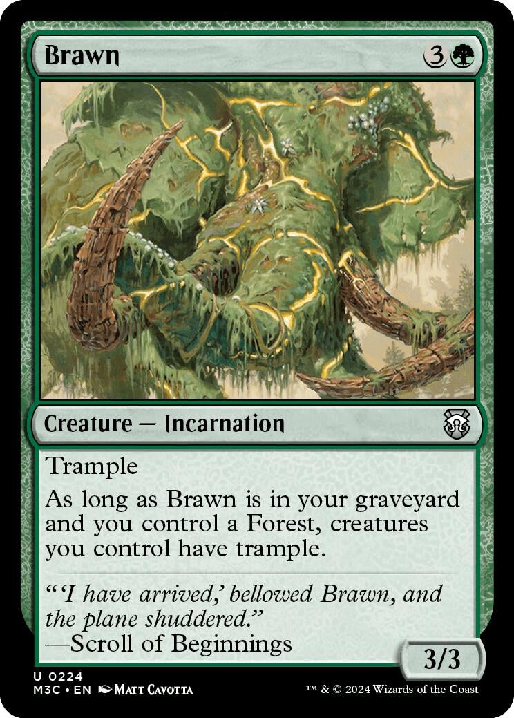 Brawn (Ripple Foil) (224) [M3C] - MTG Single