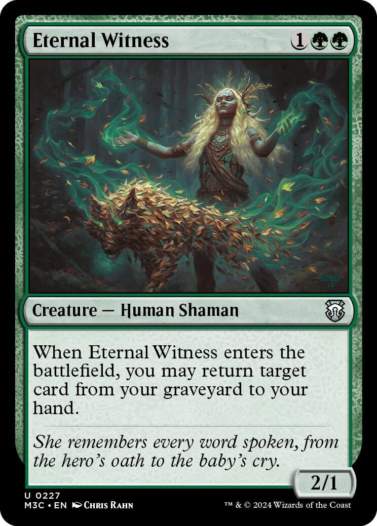 Eternal Witness (Ripple Foil) (227) [M3C] - MTG Single