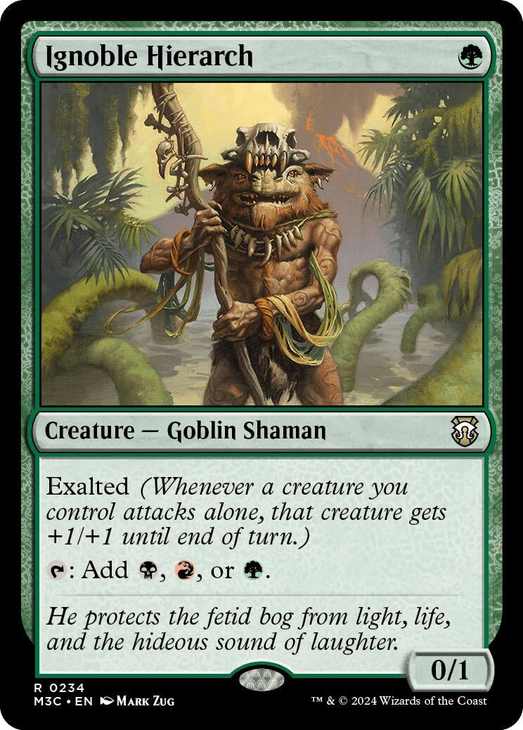 Ignoble Hierarch (Ripple Foil) (234) [M3C] - MTG Single