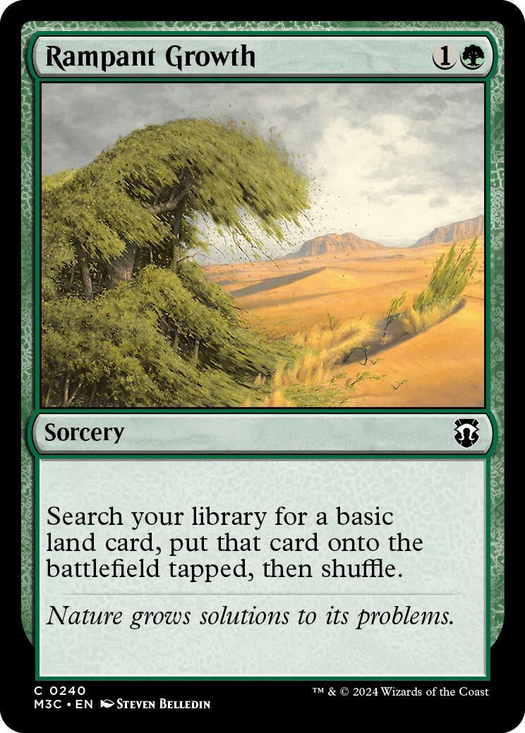 Rampant Growth (Ripple Foil) (240) [M3C] - MTG Single