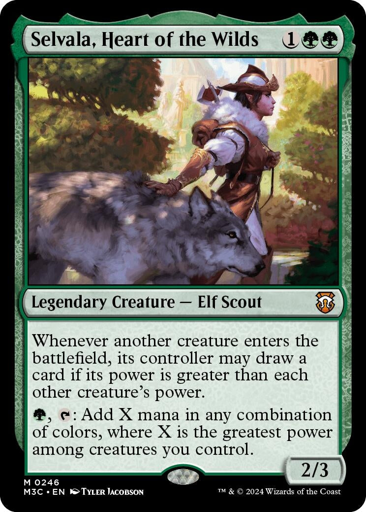 Selvala Heart of the Wilds (Ripple Foil) (246) [M3C] - MTG Single