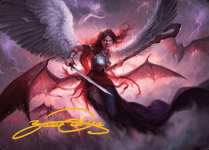 Kaalia of the Vast Art Card (Gold-Stamped Signature) (22) [ASMH3] - MTG Single