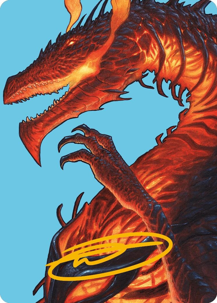 Herigast Erupting Nullkite Art Card (Gold-Stamped Signature) (44) [ASMH3] - MTG Single