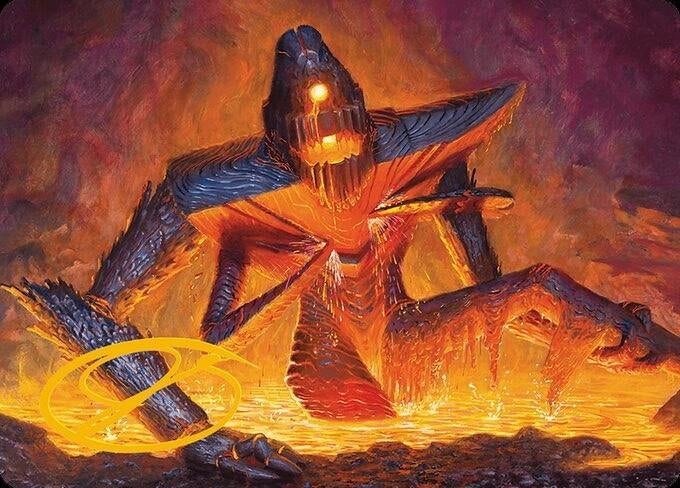 Molten Gatekeeper Art Card (Gold-Stamped Signature) (5) [ASMH3] - MTG Single