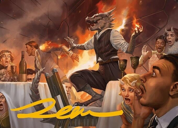 Party Thrasher Art Card (Gold-Stamped Signature) (6) [ASMH3] - MTG Single
