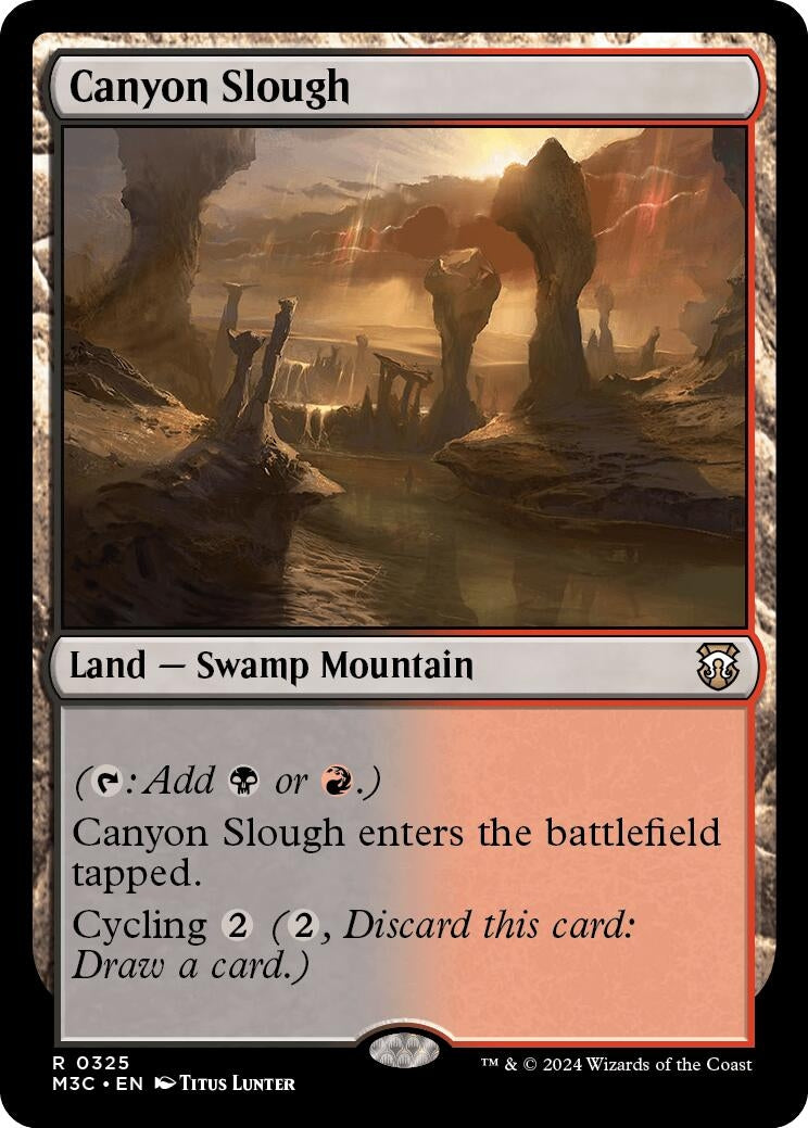 Canyon Slough (Ripple Foil) (325) [M3C] - MTG Single