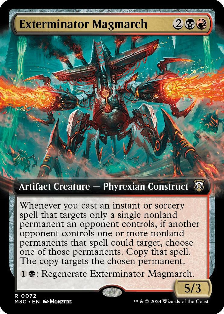 Exterminator Magmarch (Extended Art) (Ripple Foil) (72) [M3C] - MTG Single