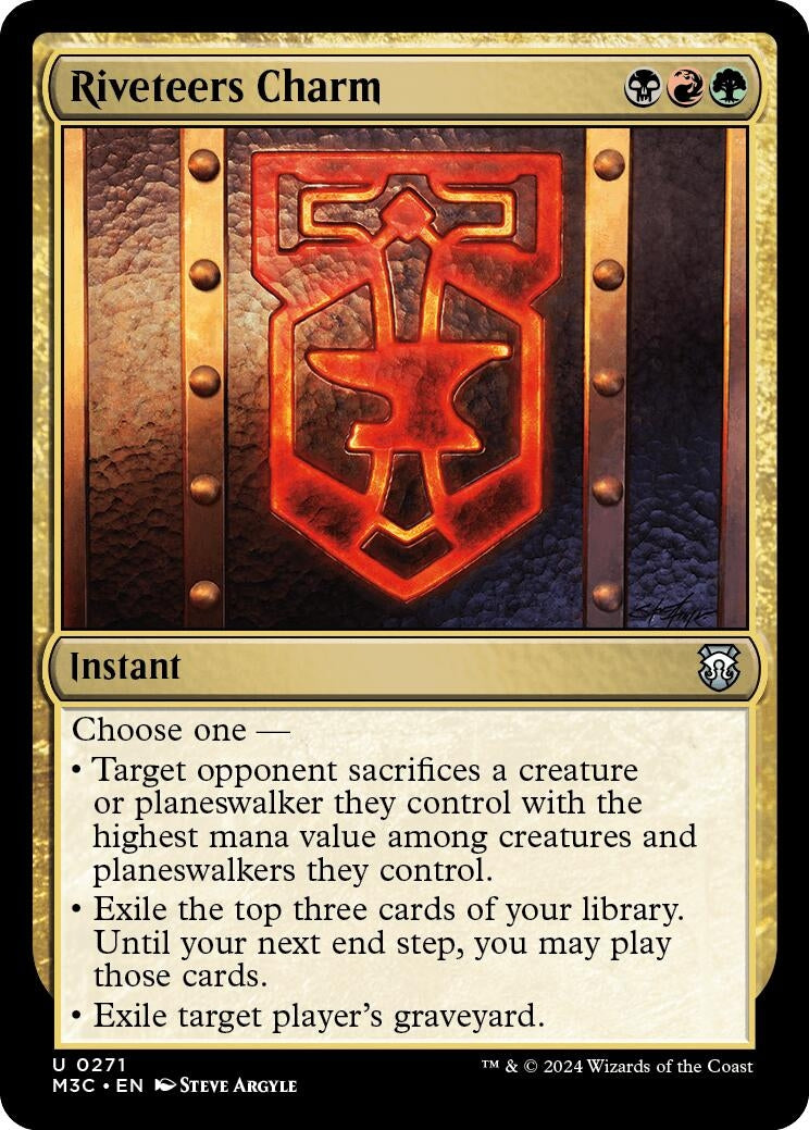 Riveteers Charm (Ripple Foil) (271) [M3C] - MTG Single