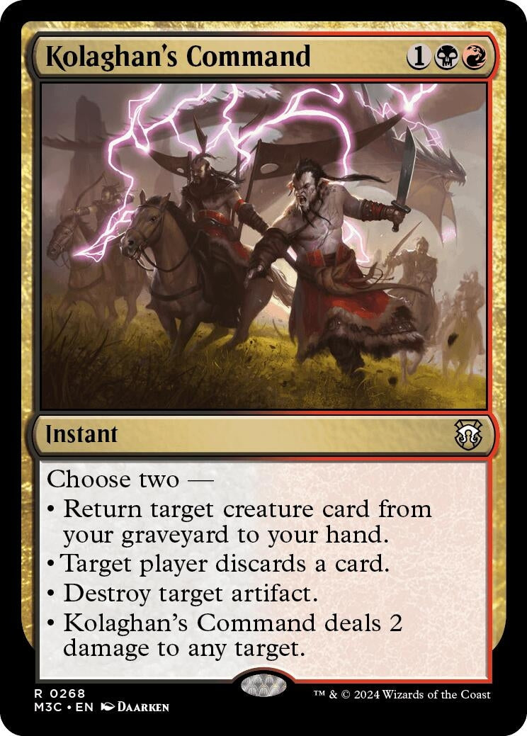 Kolaghan’s Command (Ripple Foil) (268) [M3C] - MTG Single