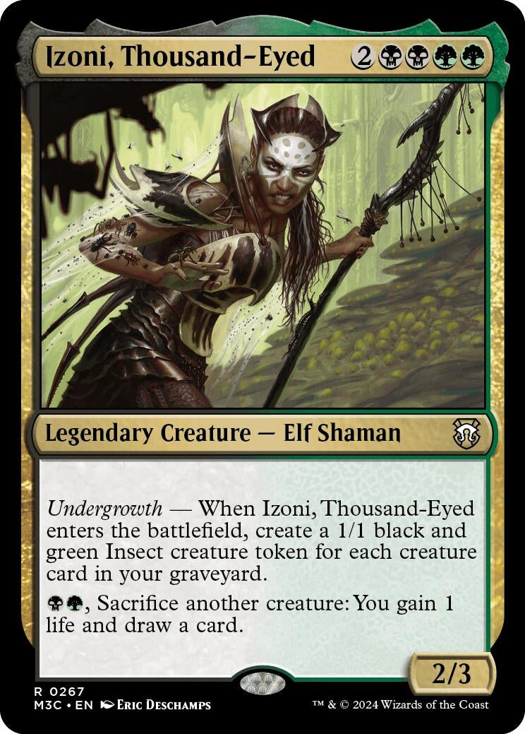 Izoni Thousand-Eyed (Ripple Foil) (267) [M3C] - MTG Single