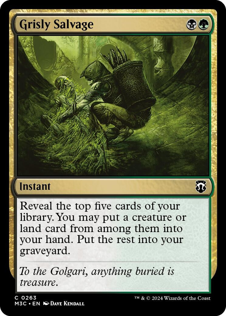 Grisly Salvage (Ripple Foil) (263) [M3C] - MTG Single
