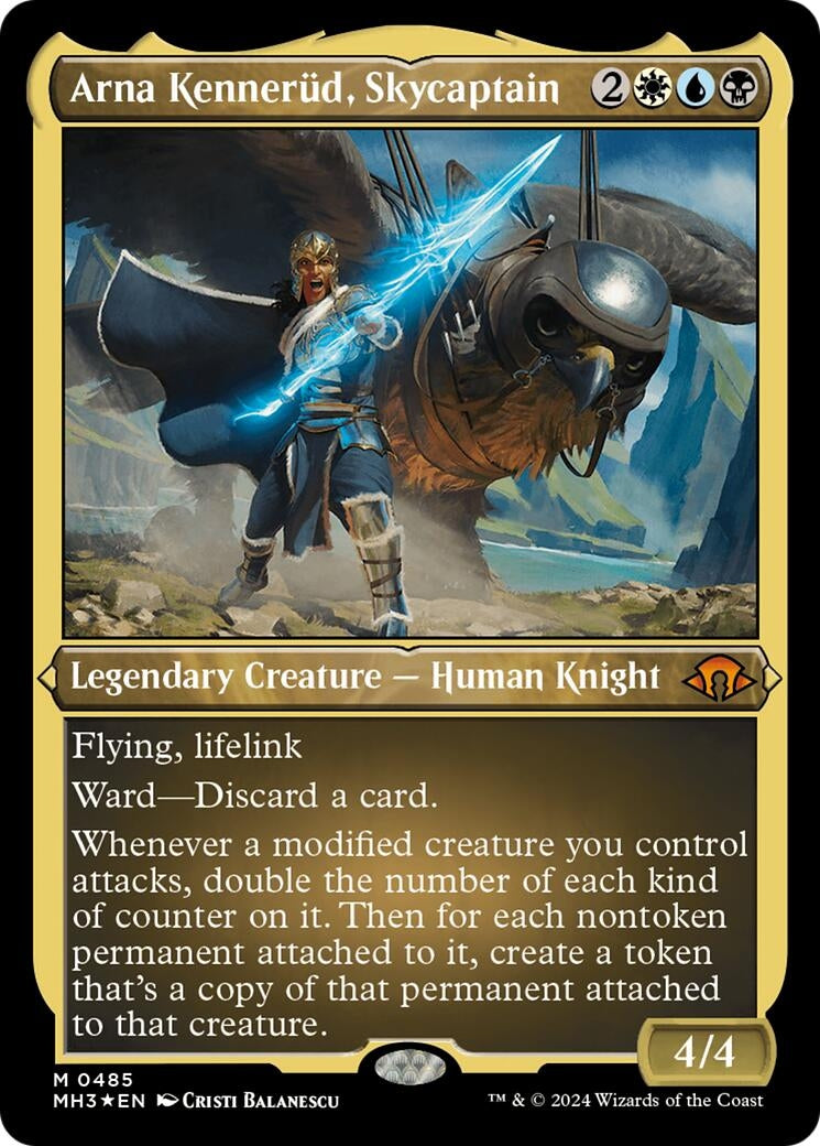 Arna Kennerud Skycaptain (Foil Etched) (485) [MH3] - MTG Single
