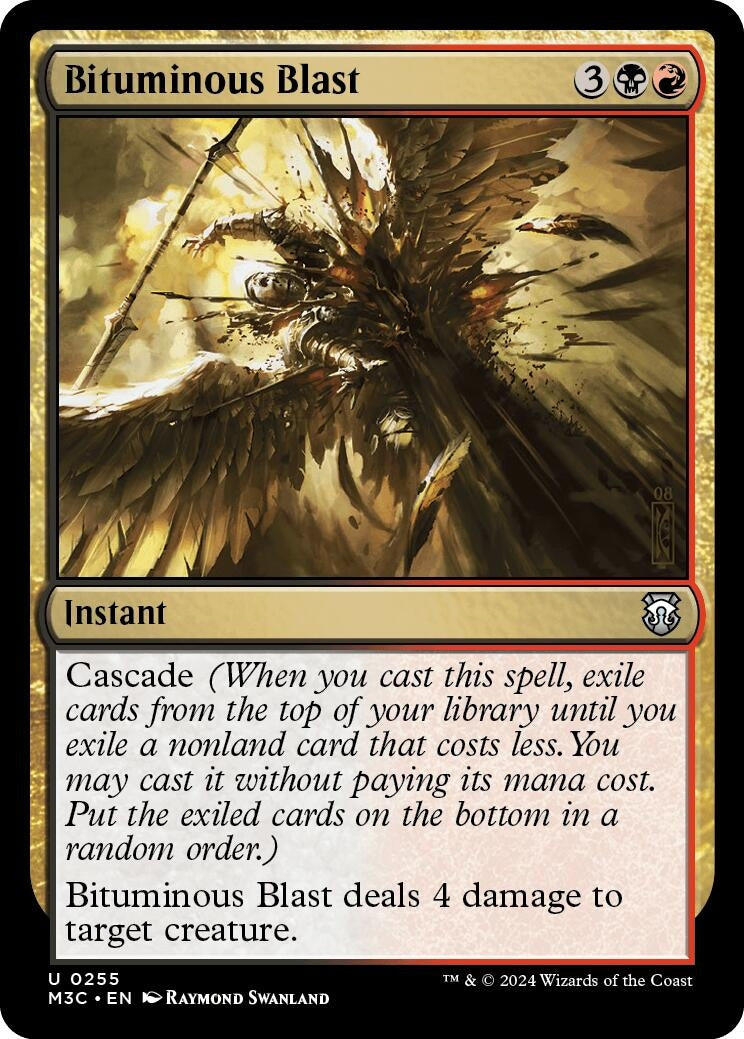 Bituminous Blast (Ripple Foil) (255) [M3C] - MTG Single
