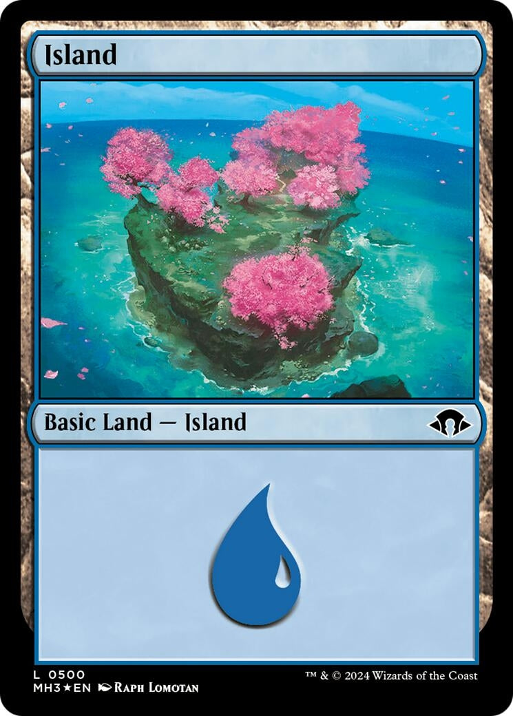Island (0500) (Ripple Foil) (500) [MH3] - MTG Single